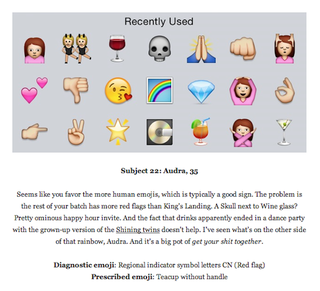 Illustration for article titled New Tumblr Will Psychoanalyze Your Favorite Emojis